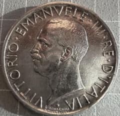 オ*ん様 1929年 イタリア 10リラ 銀貨 ヴィットーリオ・エマヌエーレ3世 1929年 イタリア 5リラ銀貨 ヴィットーリオ・エマヌエーレ3世 - メルカリ