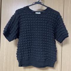 cepo ポコポコ　ワッフル　トップス　シャツ　ブラックのサムネイル