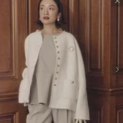 ☆試着のみ☆ PUAL CE CIN スラブツイードノーカラージャケット - メルカリ