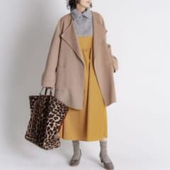 Spick&Span ウールノーカラーミドル丈コート リバーコート 36 Spick&Span ウールノーカラーミドル丈コート リバーコート 36 - メルカリ