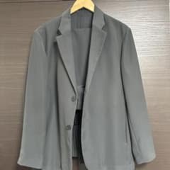 GU グレー ウォッシャブルコンフォートジャケット セットアップ Mのサムネイル