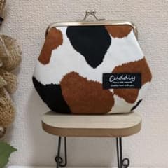 ハンドメイド がま口ポーチ（ミケ猫） - メルカリ