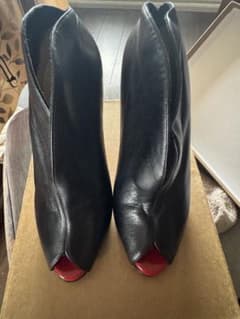 ☆クリスチャンルブタン ☆オープントゥ シザーショートブーティ☆37