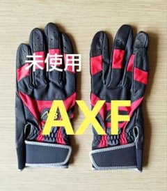 未使用 AXF バッティング用手袋 Lサイズ 赤/黒 両手用 - メルカリ