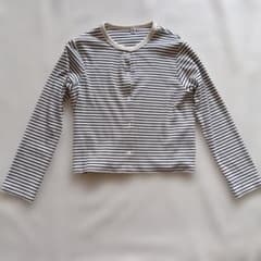 UNIQLO ボーダー長袖カーディガンのサムネイル