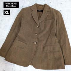 WEEKEND MaxMara テーラードジャケット 千鳥 グレンチェック XL - メルカリ