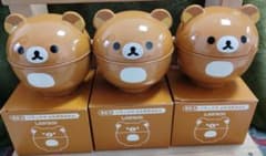 非売品　ローソン　リラックマ　ふた付きおわん　3個セット　2018のサムネイル