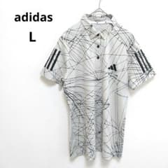 【Adidas】 Raybeam Print Dry Polo Shirt Women's Golf Wear
