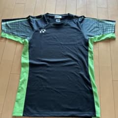 YONEX VersiCool 半袖シャツ S ブラック/グリーンのサムネイル