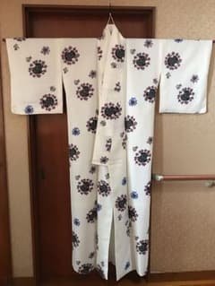 洗える着物 袷 小紋 (中古)のサムネイル