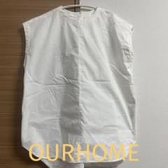 OURHOME アワーホーム ボックスシルエットの涼やか ブラウス - メルカリ