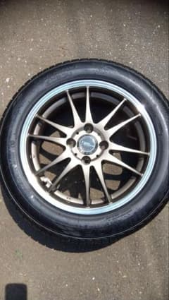 シュウ　15インチ クロススピード２本　タイヤ185/60/R15　② シュウ様専用 15インチ クロススピード2本 タイヤ185/60/R15 ②