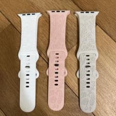 Apple Watch用 バンド 3本セット 花柄 シリコンのサムネイル