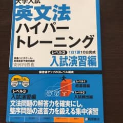 大学入試 英文法ハイパートレーニング レベル3 入試演習編のサムネイル