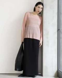 バックスリット　シアーカットソー　セレクトモカのサムネイル