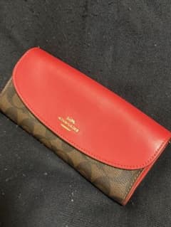 COACH シグネチャー 長財布 レッドのサムネイル