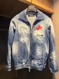 週末限定値下げ！超美品dsquared2デニムブルゾン48 - メルカリ