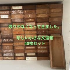 珍しい小型】B50-3/活版印刷所で使われていた小箱（文選箱）40枚