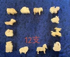 神戸作家手作り 木製干支12支パズル置物セット 味わい深いハンドメイド 神戸作家手作り 木製干支12支パズル置物セット 味わい深いハンドメイド