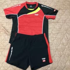 アキラ様ご専用　卓球　ユニフォーム　L 上下+レギンスパンツのサムネイル