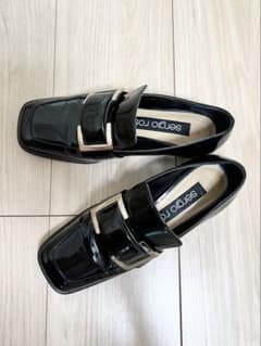 ✨お値下げ✨ Sergio Rossi パテントレザー ローファー ブラックのサムネイル