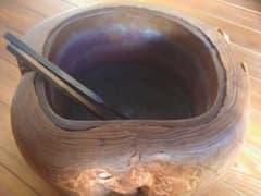 ◆くり抜き火鉢◆火箸付き◆木製火鉢◆手あぶり◆骨董品◆アンティーク雑貨◆工芸品◆ ◇くり抜き火鉢◇火箸付き◇木製火鉢◇骨董品◇アンティーク雑貨◇工芸