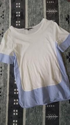 GUCCI 半袖 白/ライトブルー ストライプ XS Tシャツ 美品 - メルカリ