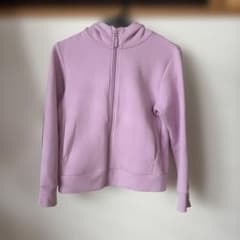 【140cm】UNIQLO キッズ フルジップパーカー ラベンダーのサムネイル