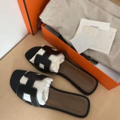 HERMES オラン ブラック 38.5のサムネイル