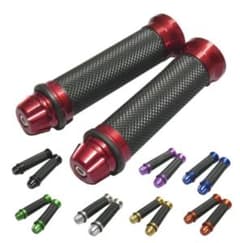 バイク オートバイ ハンドル グリップ アルミ 左右セット バーエンド パーツのサムネイル
