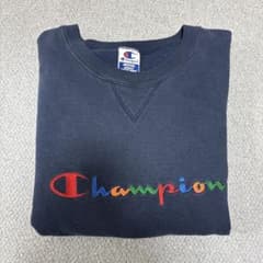 Champion ネイビー スウェット Mのサムネイル