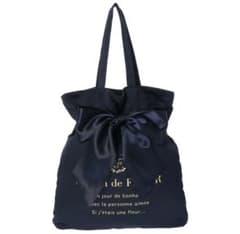 【4月末まで】Maison de FLEUR リボントートバッグ ネイビーのサムネイル