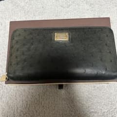希少LOUIS VUITTON オーストリッチ 長財布 カーキ - メルカリ