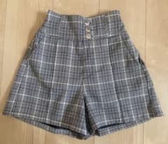 Lovetoxic SS 130 キュロット　ショートパンツ　グレー　チェック