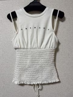 ANDMARY アンドマリー Ami shirring logo tops - メルカリ