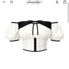 dearanddust TwoTone Corset Blouse - メルカリ