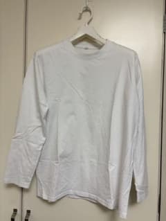 無地 長袖 Tシャツ ホワイト　レディース　Mのサムネイル