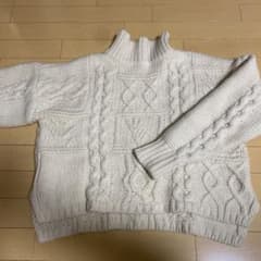 ★田舎娘様専用★ungrid✩.*˚ケーブルニット セーター パッチワークニットのサムネイル