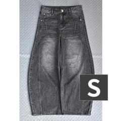 L2090 스티치 풍선 데님 M(black) 지저인 ONLINE