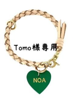 Tomo様専用　首輪チョーカー　箔押しネームタグ＋真鍮タグのサムネイル