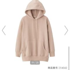 オーバーサイズスウェットパーカー XL ベージュ GUのサムネイル
