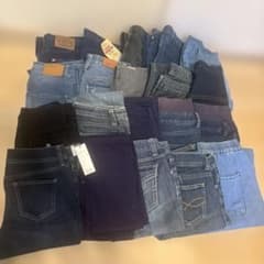 ☆デニム ジーンズまとめ売り☆20本ジーパン　リメイク　ハンドメイド　オマケ有り