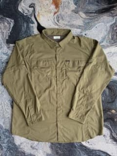 Columbia コロンビア 長袖 フィールドシャツ XL オリーブ カーキのサムネイル
