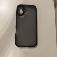 iPhone17ケース　マット仕上げ ハードケース ブラックのサムネイル