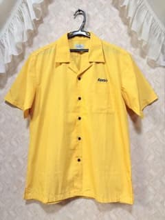 KENTO'S ボウリングシャツ 黄色 ケントス 刺繍 ライブハウス