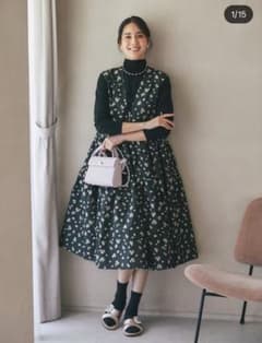 セブンテン Vネックジャガードワンピース XS 新品 - メルカリ