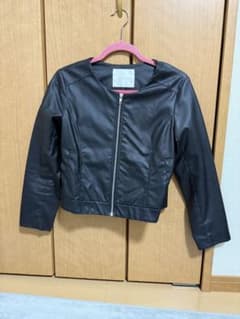 COUTURE McBEE 黒 ショートレザージャケットのサムネイル