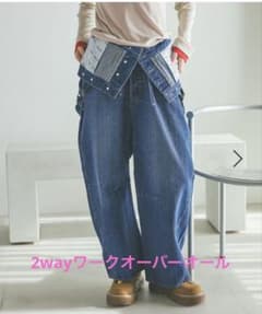 1度のみ着用】niko and... 2wayワークオーバーオール - メルカリ