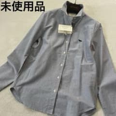 未使用品　メゾンキツネ　長袖　シャツ　ダンガリー　刺繍ロゴ　ブルー系 未使用品 メゾンキツネ 長袖 シャツ ダンガリー 刺繍ロゴ ブルー系