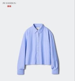 UNIQLO JW ANDERSON オックスフォードシャツ ブルー Sのサムネイル